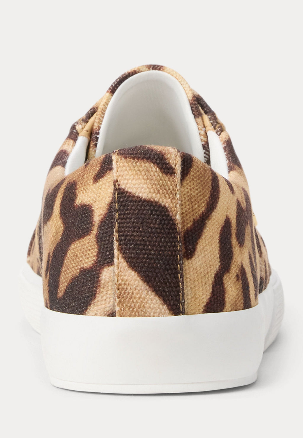 Lauren Ralph Lauren JANSON II OCELOT-PRINT CANVAS SNEAKER