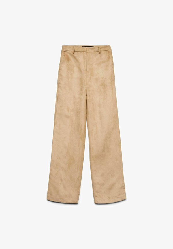 Vero Moda VMTIKKI High waist - Trousers - tan