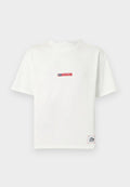 Nike Sportswear TEE BOXY FOOTBALL UNISEX - Print T-shirt - white/university red/navy