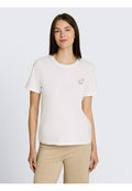TOM TAILOR TOM TAILOR T-SHIRT T-SHIRT MIT PRINT - Print T-shirt - whisper white