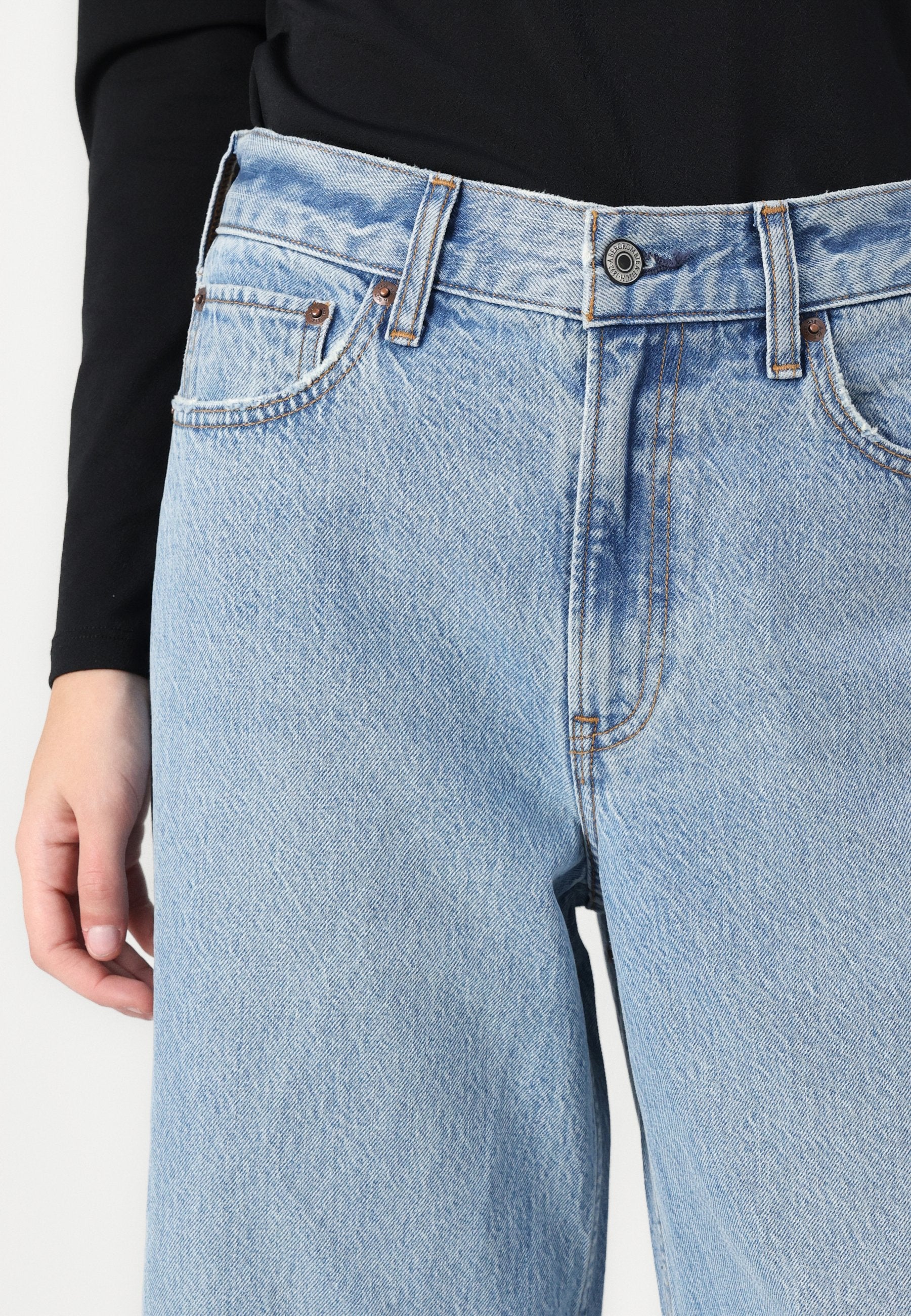 Abercrombie & Fitch Crop wide leg jeans