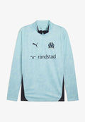 Puma OM TRAINING 1/4 ZIP TOP - Long sleeved top - safe lake new navy