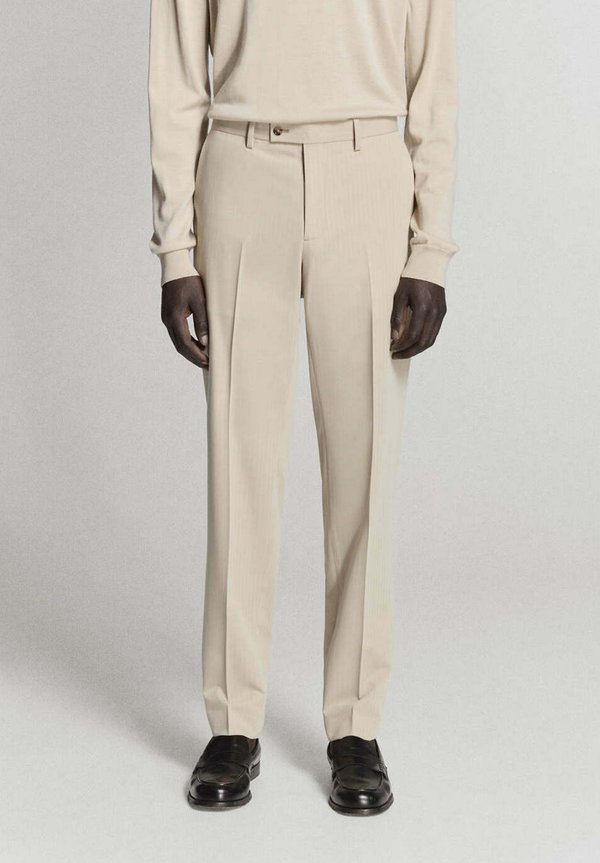 Mango ADULT - Suit trousers - beige