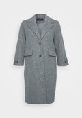 Vero Moda Curve VMCANNYJOLIE LONG COAT - Classic coat - medium grey melange