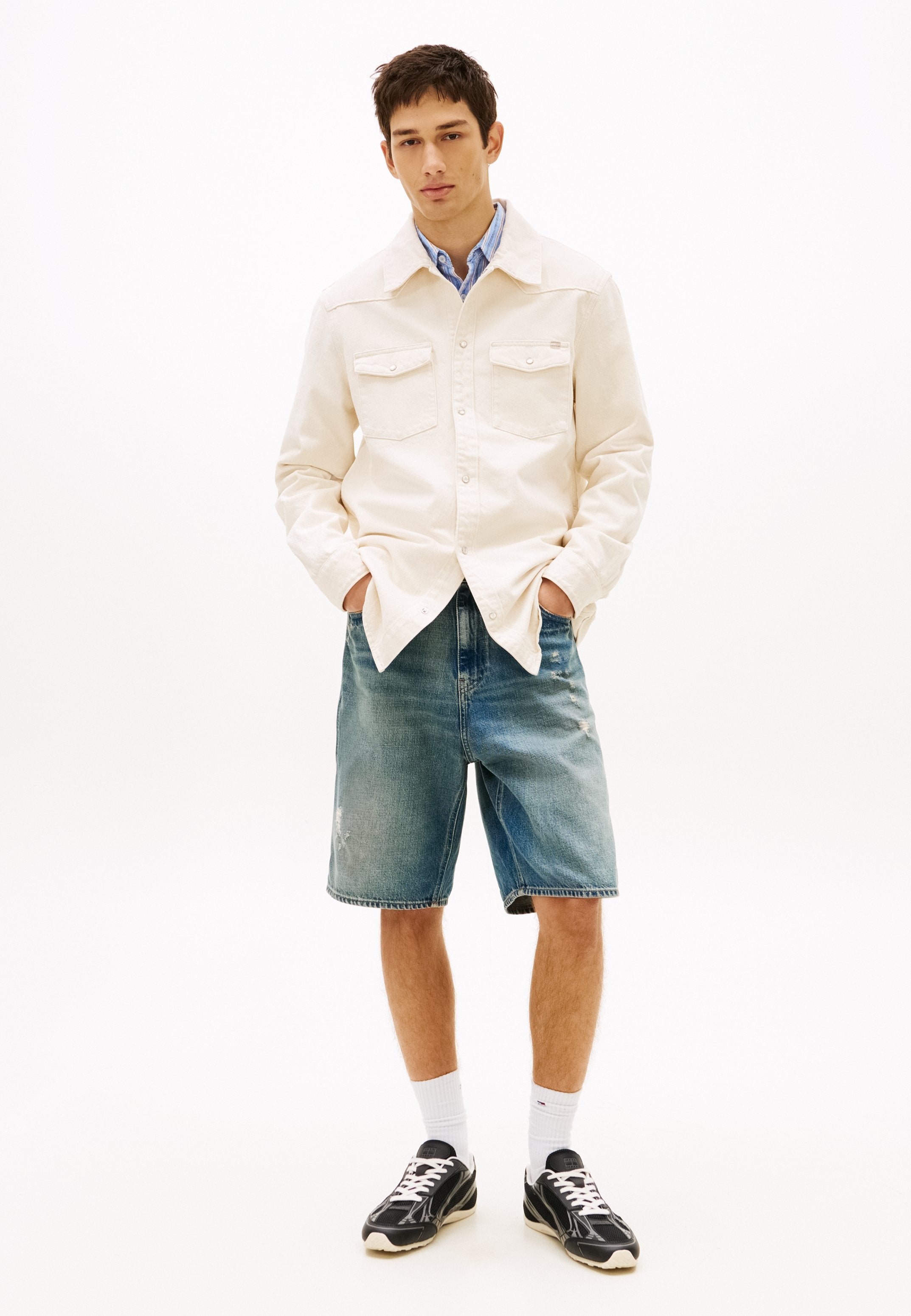 Tommy Jeans RELAXED FIT WESTERN DENIM OVERSHIRT