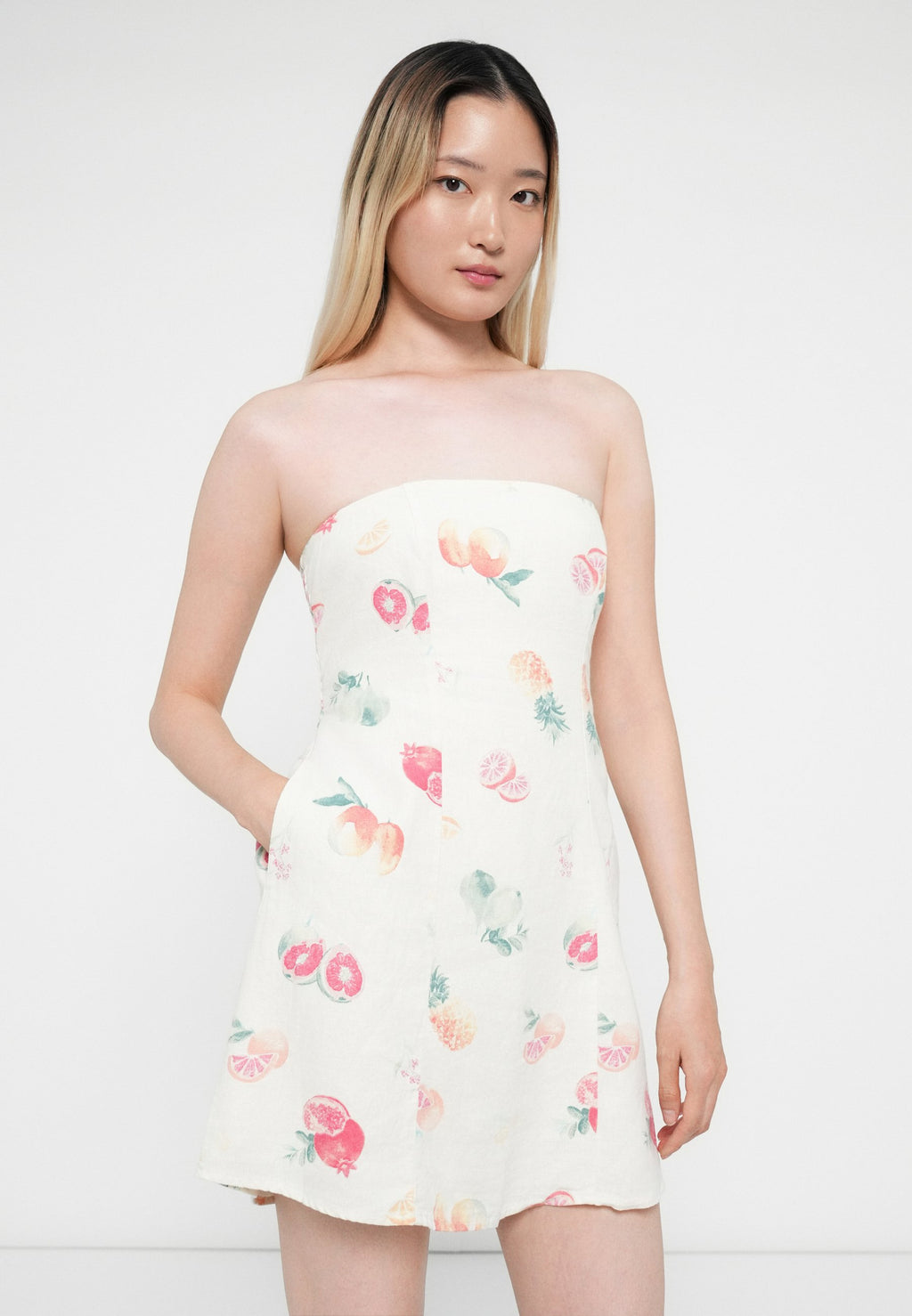 Hollister Co. STRAPLESS CONVERTIBLE DOUBLE TIER BABYDOLL