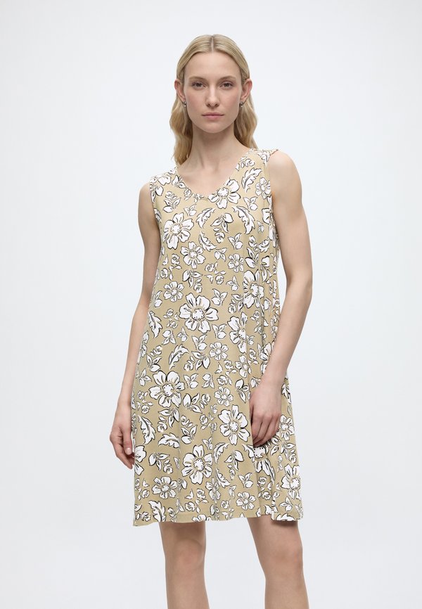 TOM TAILOR Jersey dress - olive big flower design