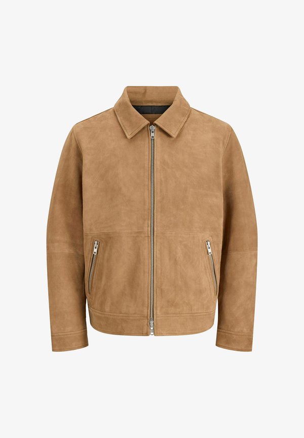 Jack & Jones Suede Suede - Light jacket - sepia tint