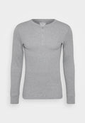 Levi's® LONG SLEEVE HENLEY - Pyjama top - grey