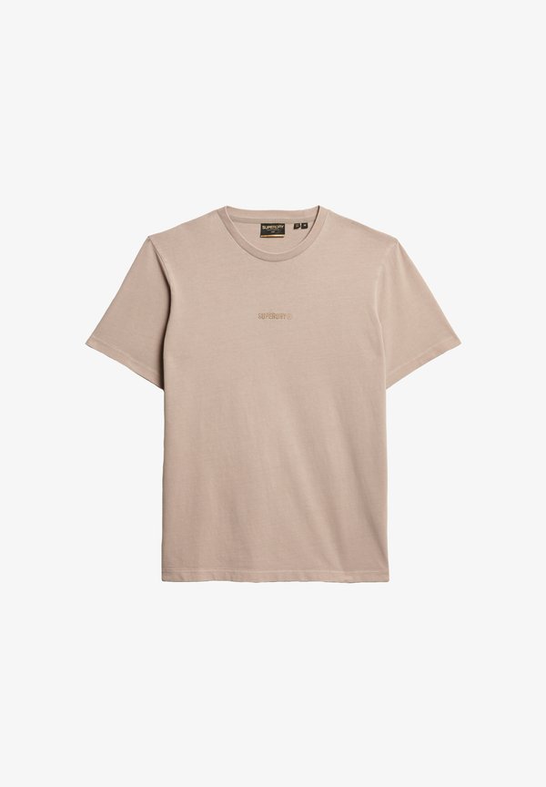 Superdry & Co MICRO LOGO - Basic T-shirt - deep beige slub