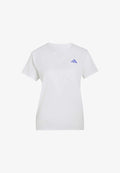 adidas Performance ADIZERO TEE - Sports T-shirt - white   solar purple