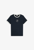 Tommy Hilfiger TOMMY HILFIGER LOGO EMBROIDERY RINGER T-SHIRT - Print T-shirt - dark blue