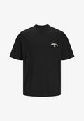 Jack & Jones JORSANTORINI TEE CREW NECK - Print T-shirt - black