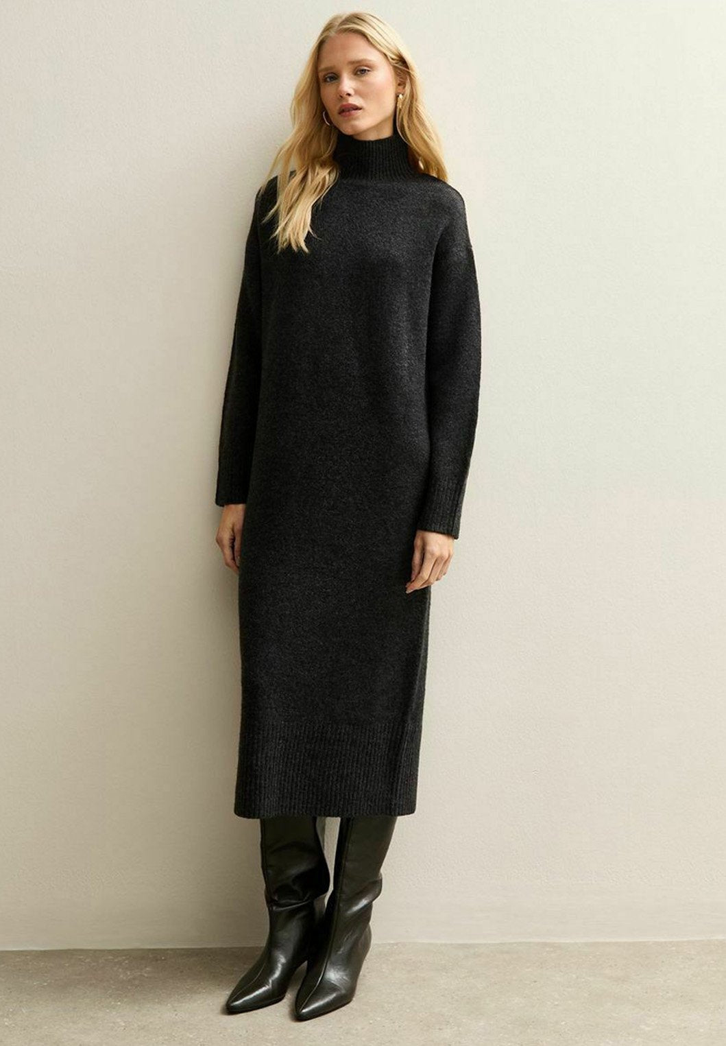 New Look  HIGH NECK BACK SLIT MIDI