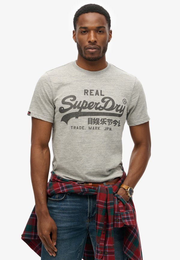 Superdry & Co VINTAGE LOGO  - Print T-shirt - athletic grey marl