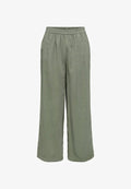 ONLY ONLARIS LIFE HW PULL-UP PANT WVN NOOS - Trousers - smokey olive