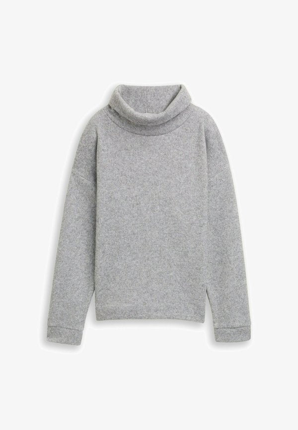 TOM TAILOR Jumper - medium silver grey melange