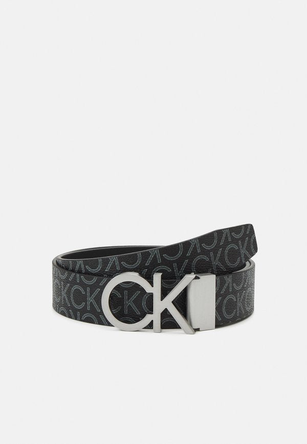 Calvin Klein NEW MONO BELT - Belt - black monogram
