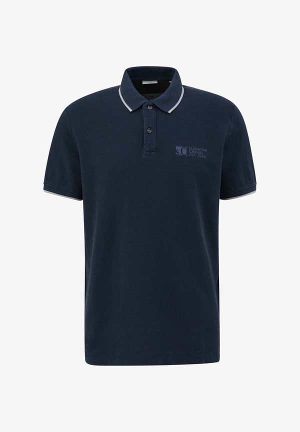 s.Oliver MIT LOGO-PRINT - Polo shirt - navy