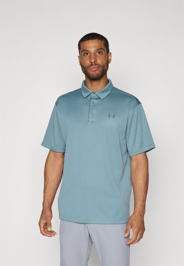 Under Armour TECH - Polo shirt - jasper blue/pitch gray