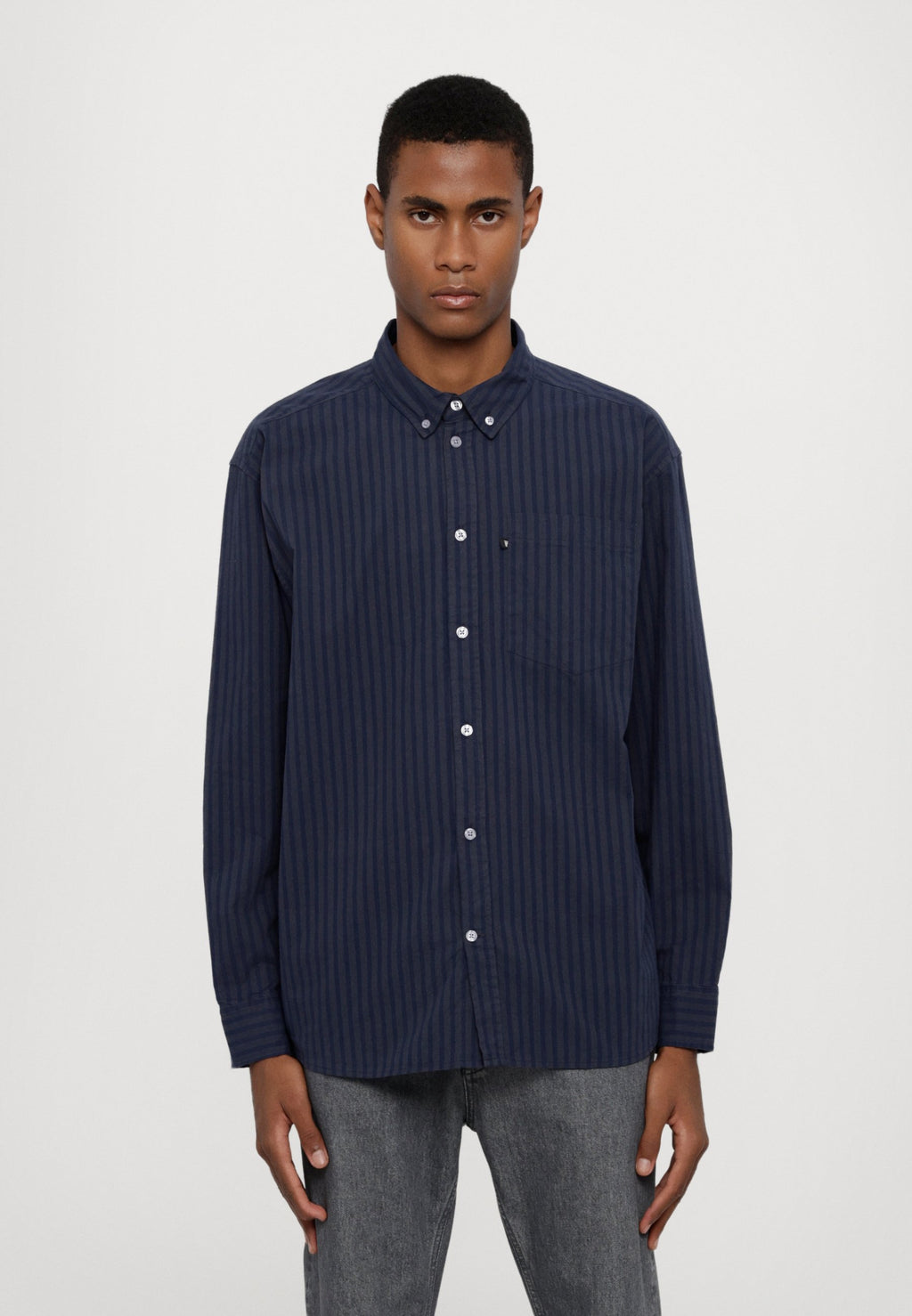DOUBLE A BY W.W. DAY STRIPED SHIRT UNISEX