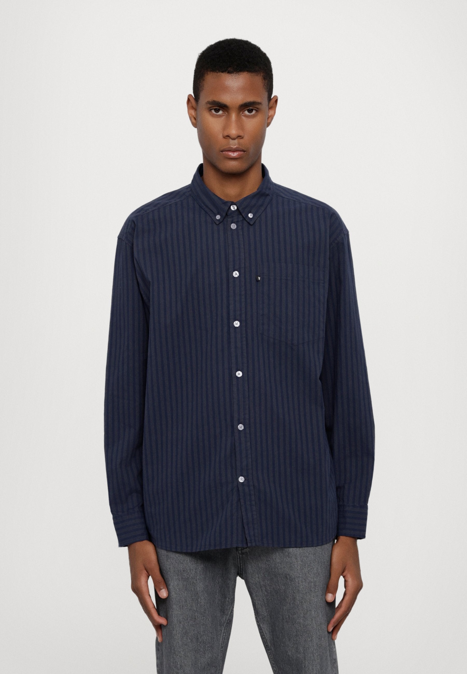 DOUBLE A BY W.W. DAY STRIPED SHIRT UNISEX