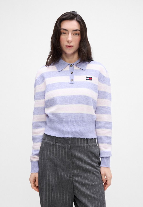 Tommy Jeans TOMMY BADGE POLO JUMPER WITH ALPACA