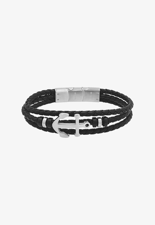 TOM TAILOR IDENT ANKER - Bracelet - schwarz