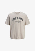 Jack & Jones T- - Print T-shirt - moonbeam