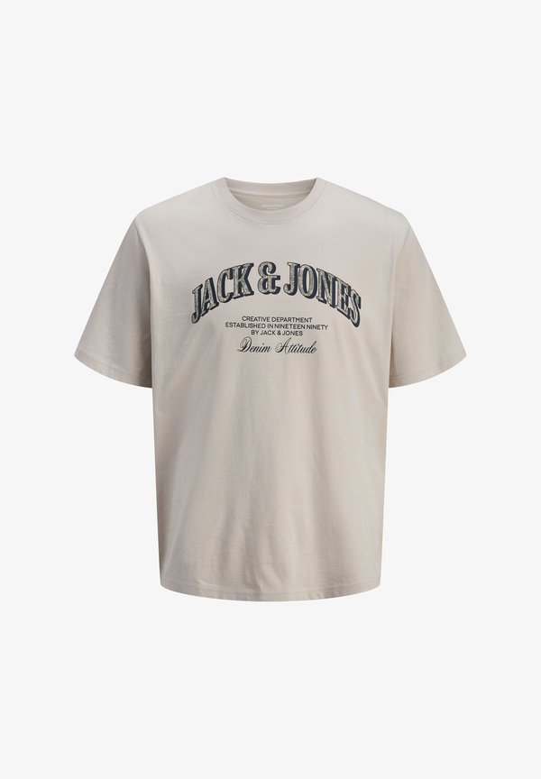 Jack & Jones T- - Print T-shirt - moonbeam