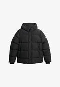 Superdry & Co HOODED BAFFLE PUFFER - Winter jacket - black