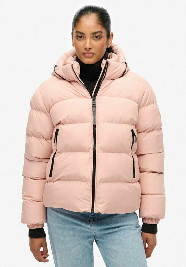 Superdry & Co SUPERDRY HOODED SPORTS PUFFER JACKET.. - Winter jacket - vintage blush