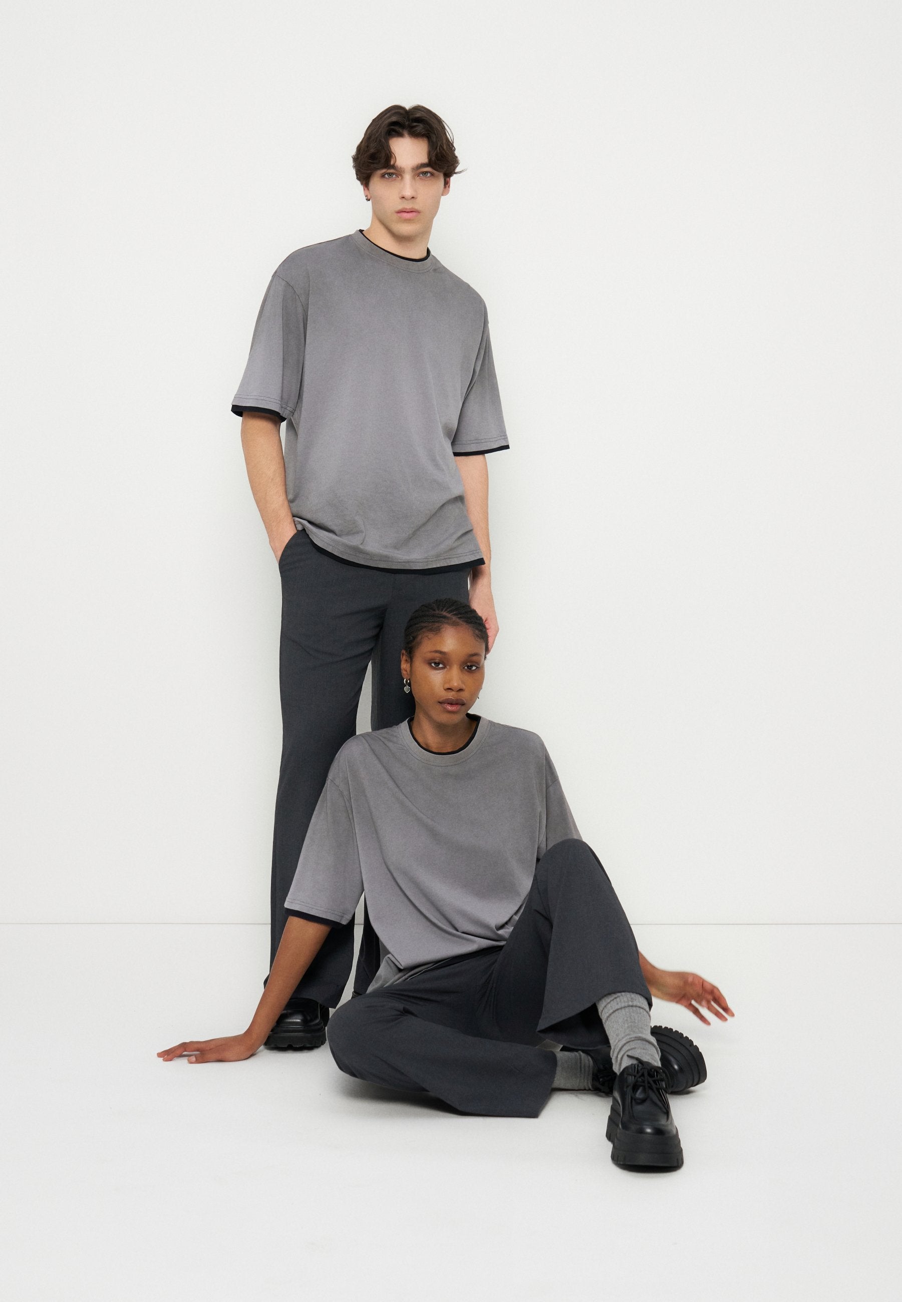 YOURTURN OVERSIZED BOXY FIT WAFFLE