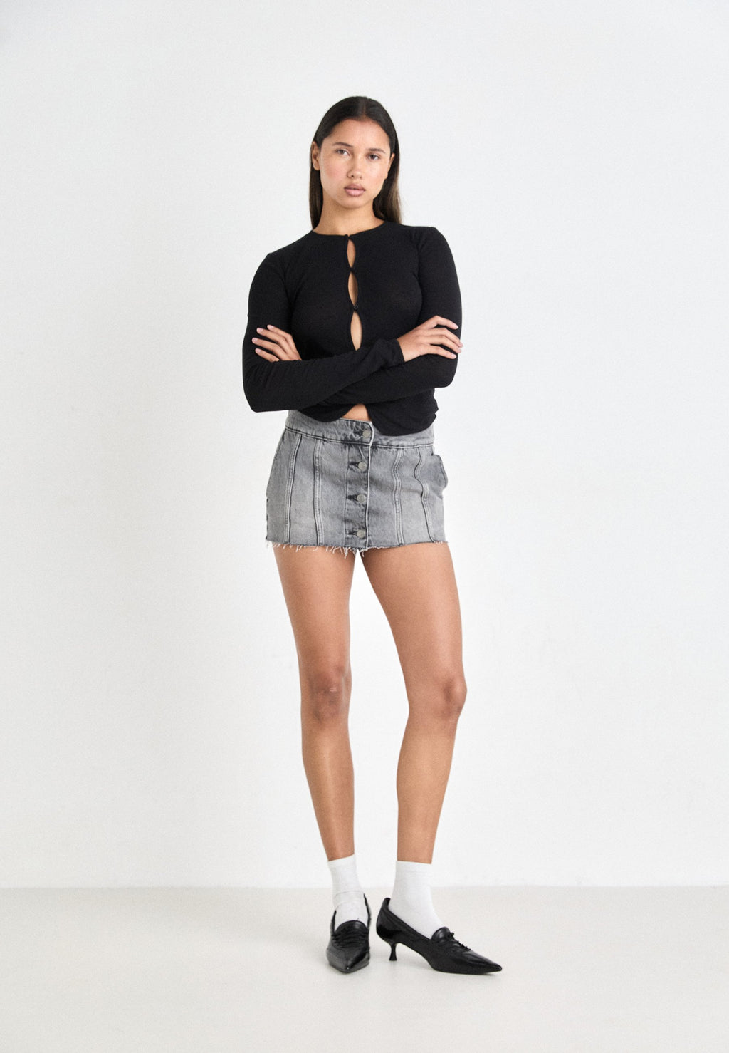 Weekday FRAYED SKIRT