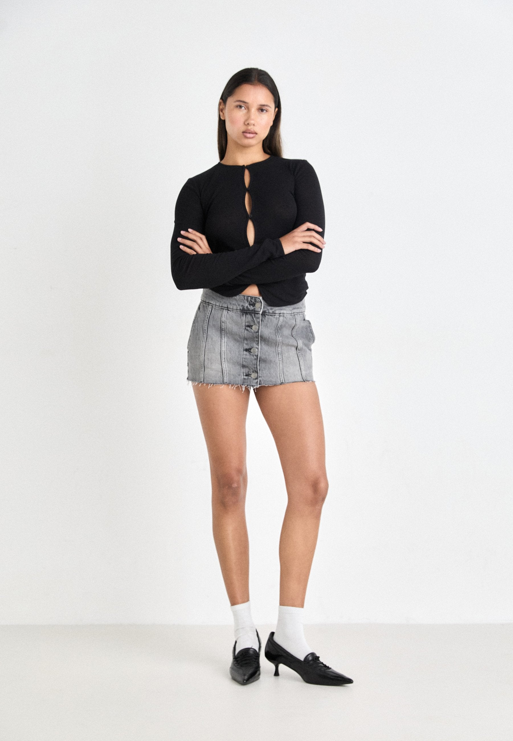 Weekday FRAYED SKIRT