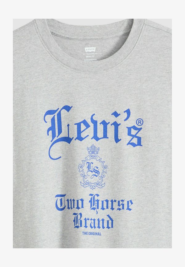 Levi's® GR BOXY TEE GOTHIC 1 TONE HEAT - Print T-shirt - gothic levis  mid t