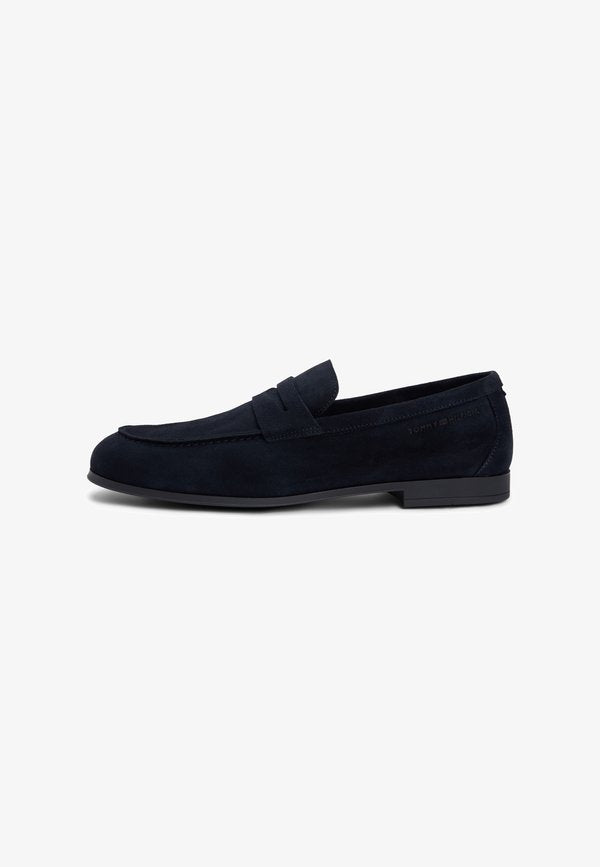 Tommy Hilfiger SUEDE FLEXIBLE LOAFERS - Slip-ons - desert sky