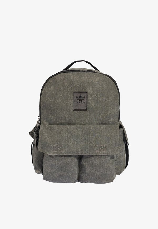 adidas Originals WASHED BACKPACK UNISEX - Rucksack - black