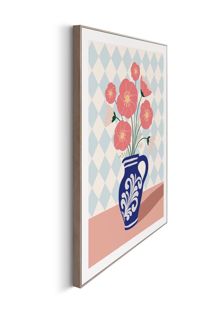 Orange Wallz BLUE VASE