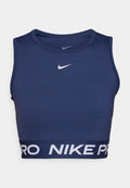 Nike Performance 365 CROP TANK - Top - midnight navy/white
