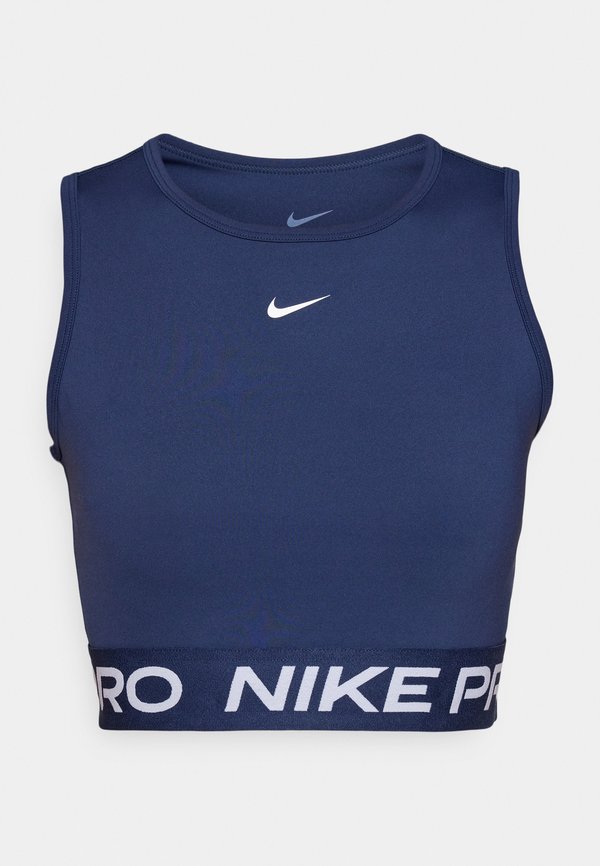 Nike Performance 365 CROP TANK - Top - midnight navy/white