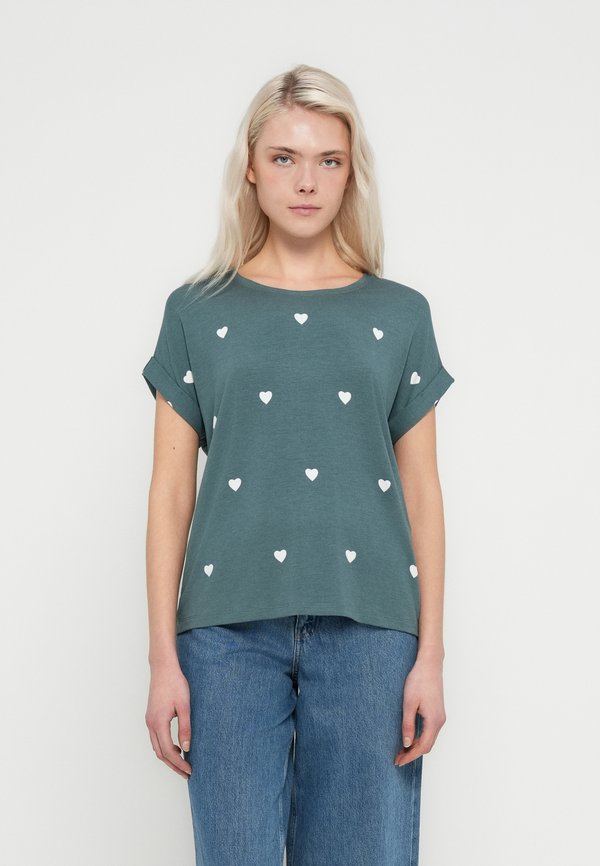 ONLY ONLMOSTER - Print T-shirt - balsam green/cloud dancer
