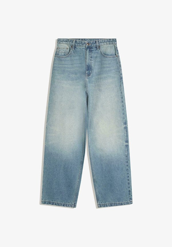Bershka SUPER - Baggy Jeans - blue denim