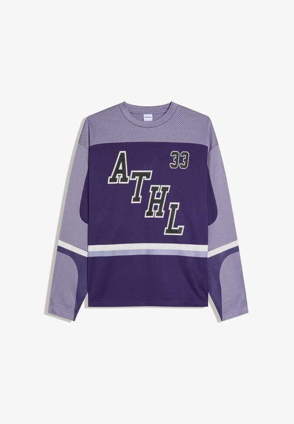 Bershka PRINT - Long sleeved top - mauve