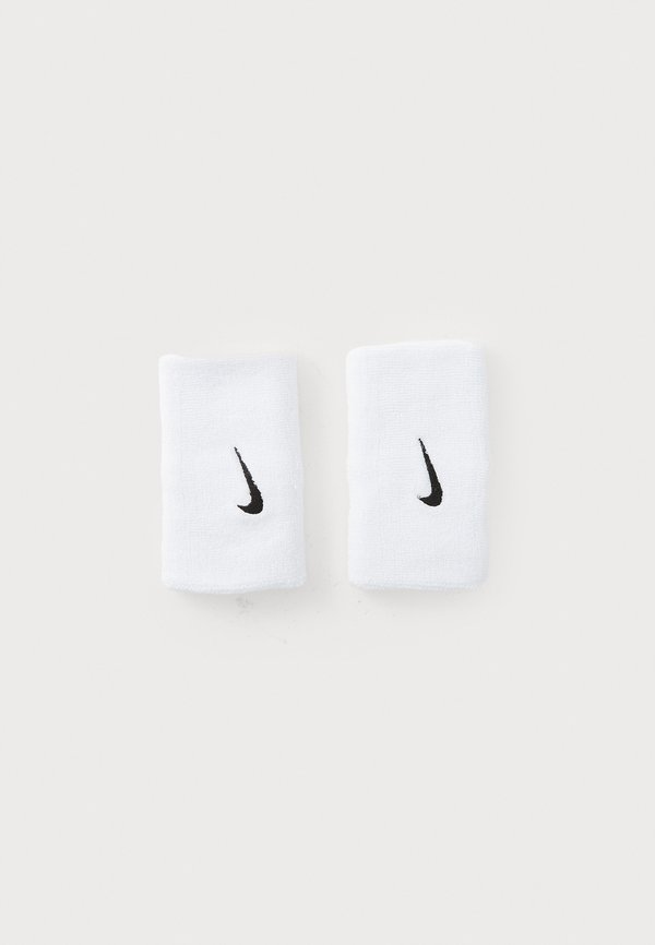 Nike Performance CLASSIC DOUBLEWIDE WRISTBANDS UNISEX 2 PACK - Sweatband - white/black