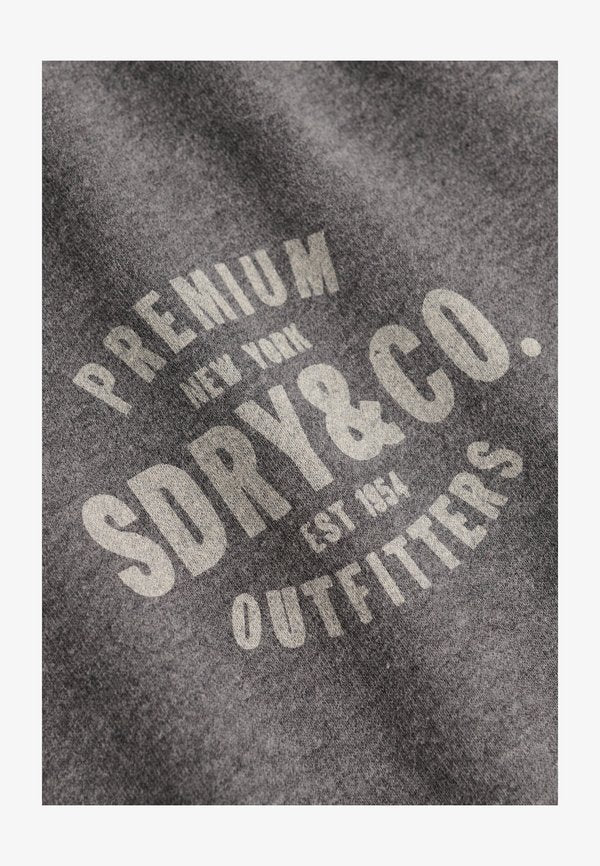 Superdry & Co SUPERDRY BLOCK TEXT CREW NECK SWEATSHIRT.. - Sweatshirt - light charcoal marl