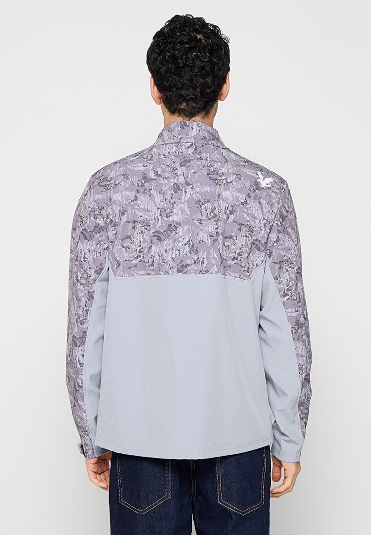 Lyle & Scott GOLF PRINTED HALF ZIP WINDJAMMER JACKET