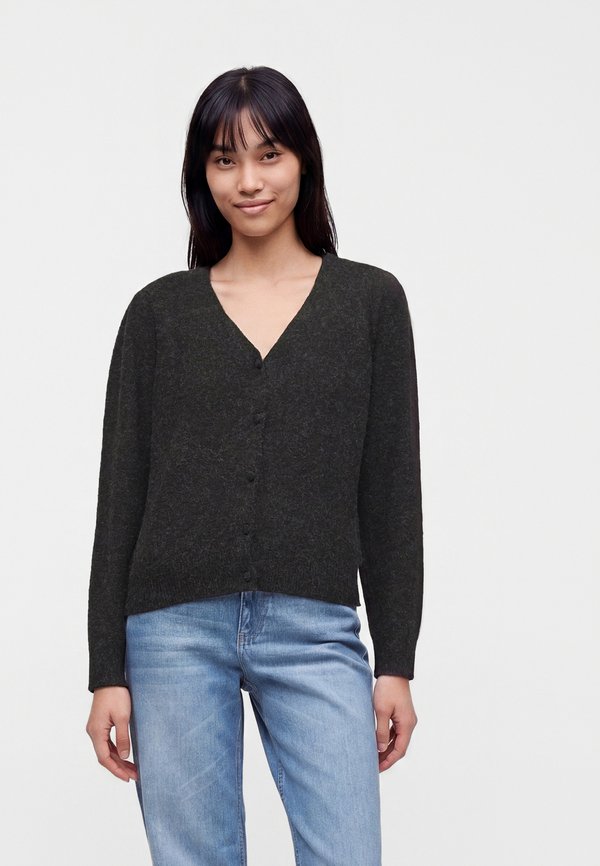 Vero Moda VMDOFFY V NECK - Cardigan - chocolate torte