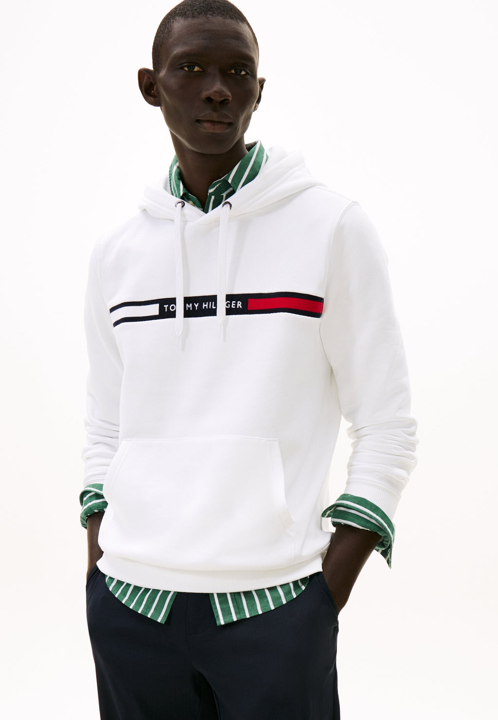 LOGO INSERT FLEX FLEECE HOODY Media 3