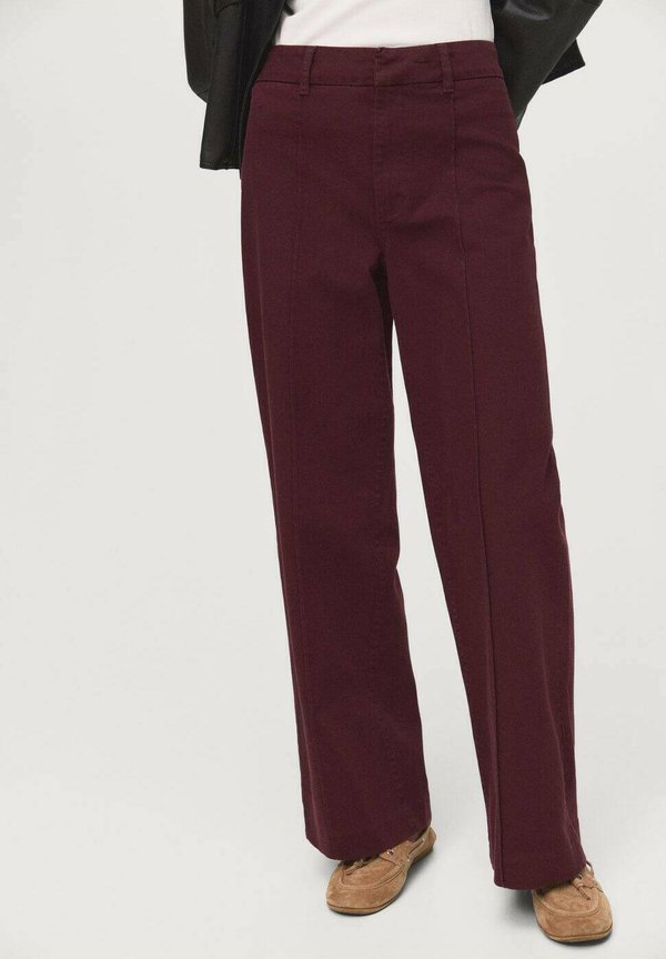Mango Straight leg jeans - bordeaux